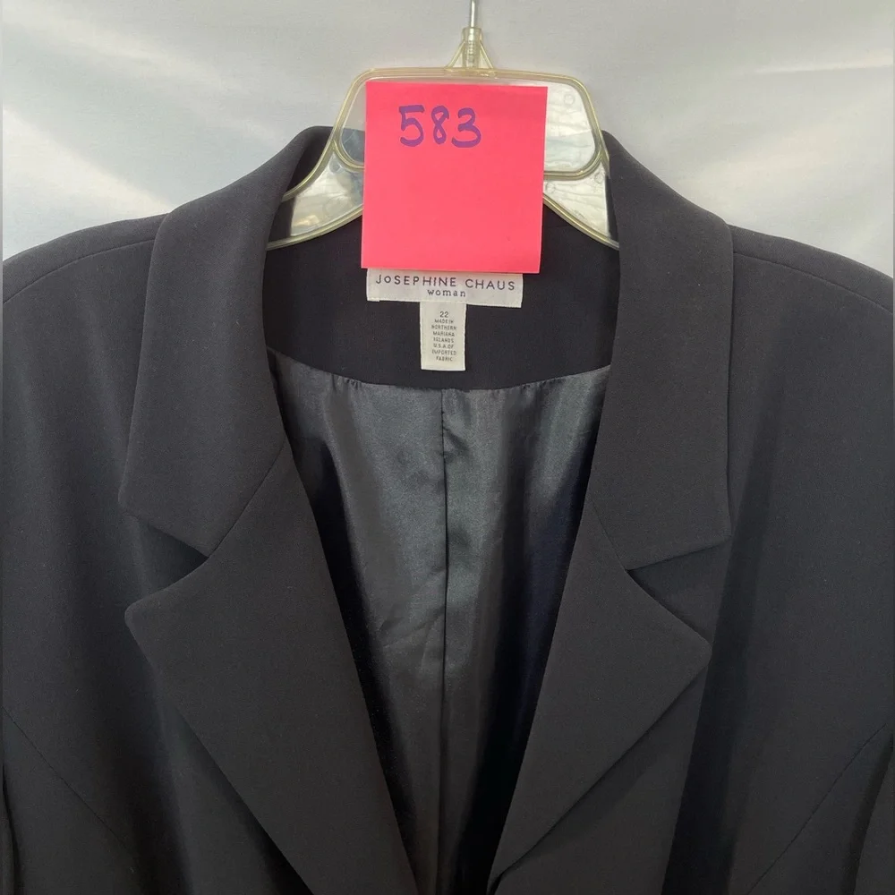 Women’s Navy Blue Josephine Chaus Blazer, Size 22 - Picture 7 of 7
